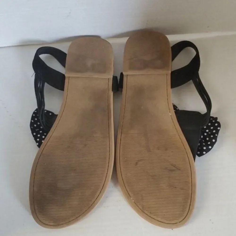 Torrid Sandals Shoes Flats Flip Flops Shoes BOW T STRAP Women's WOMAN'S 12WW
